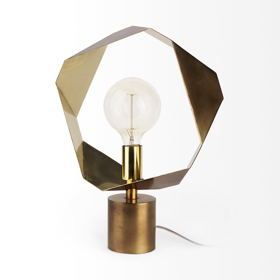 Mercana - Shamir Table Lamp in Gold, Metal