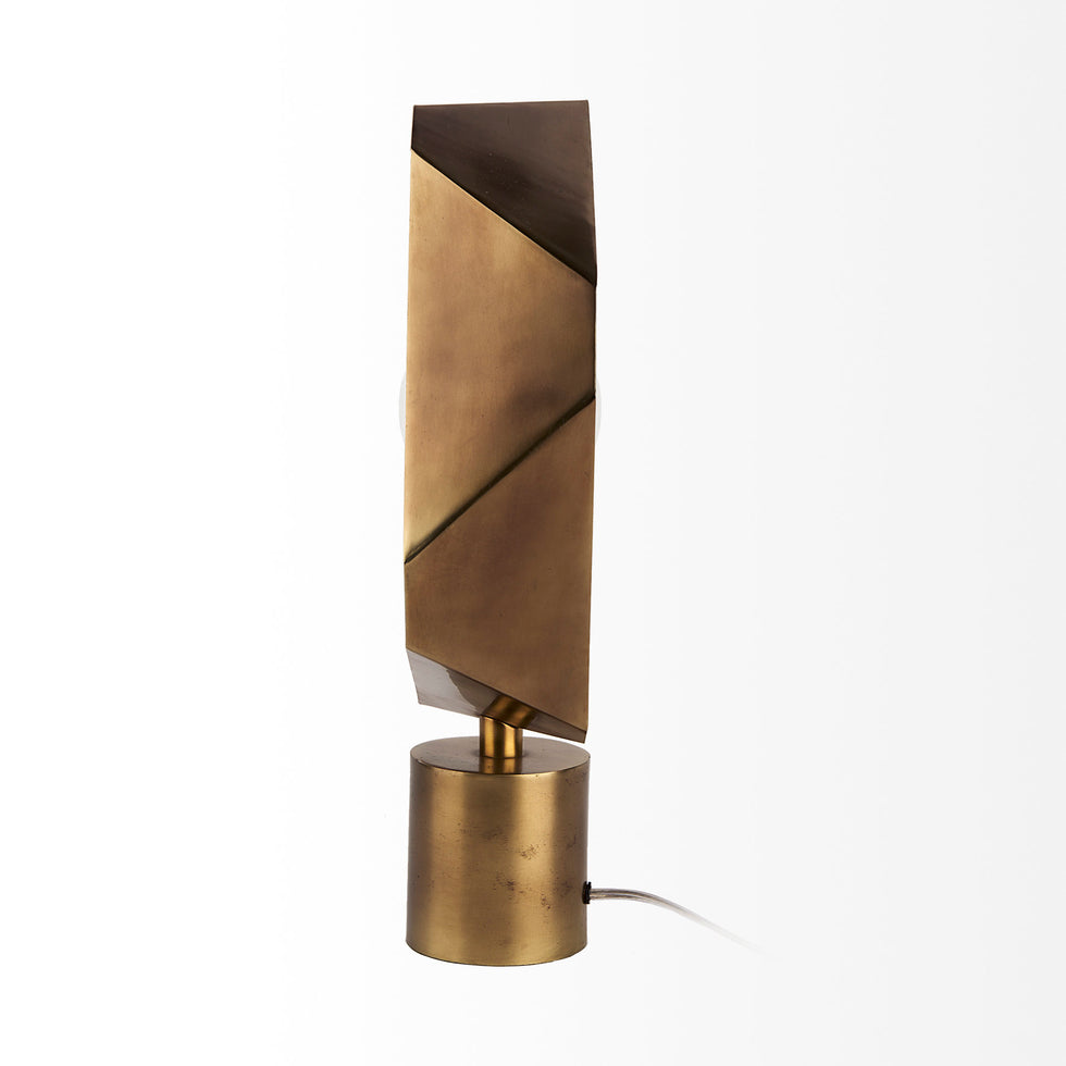 Mercana - Shamir Table Lamp in Gold, Metal