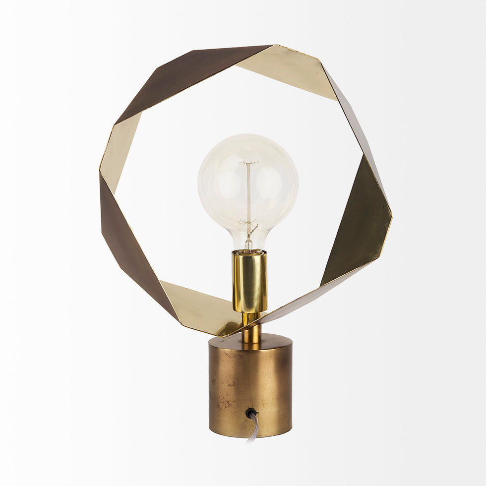 Mercana - Shamir Table Lamp in Gold, Metal