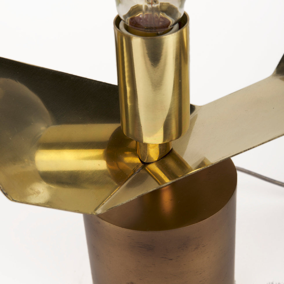 Mercana - Shamir Table Lamp in Gold, Metal
