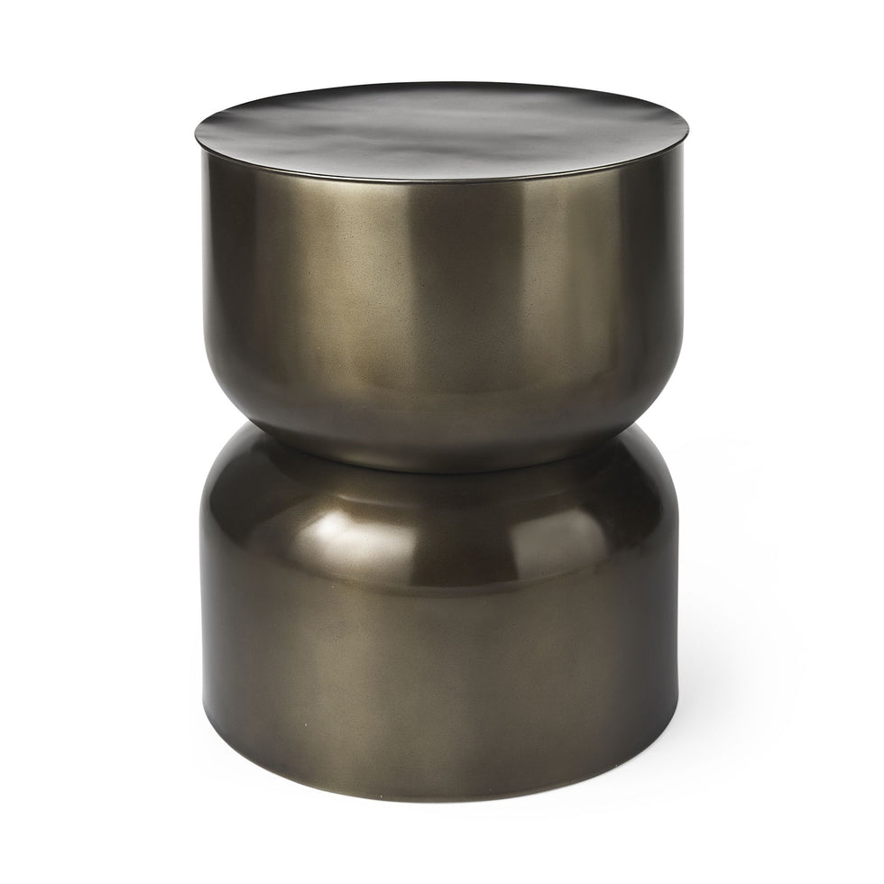 Mercana - Catriona Gold Accent Hourglass Table