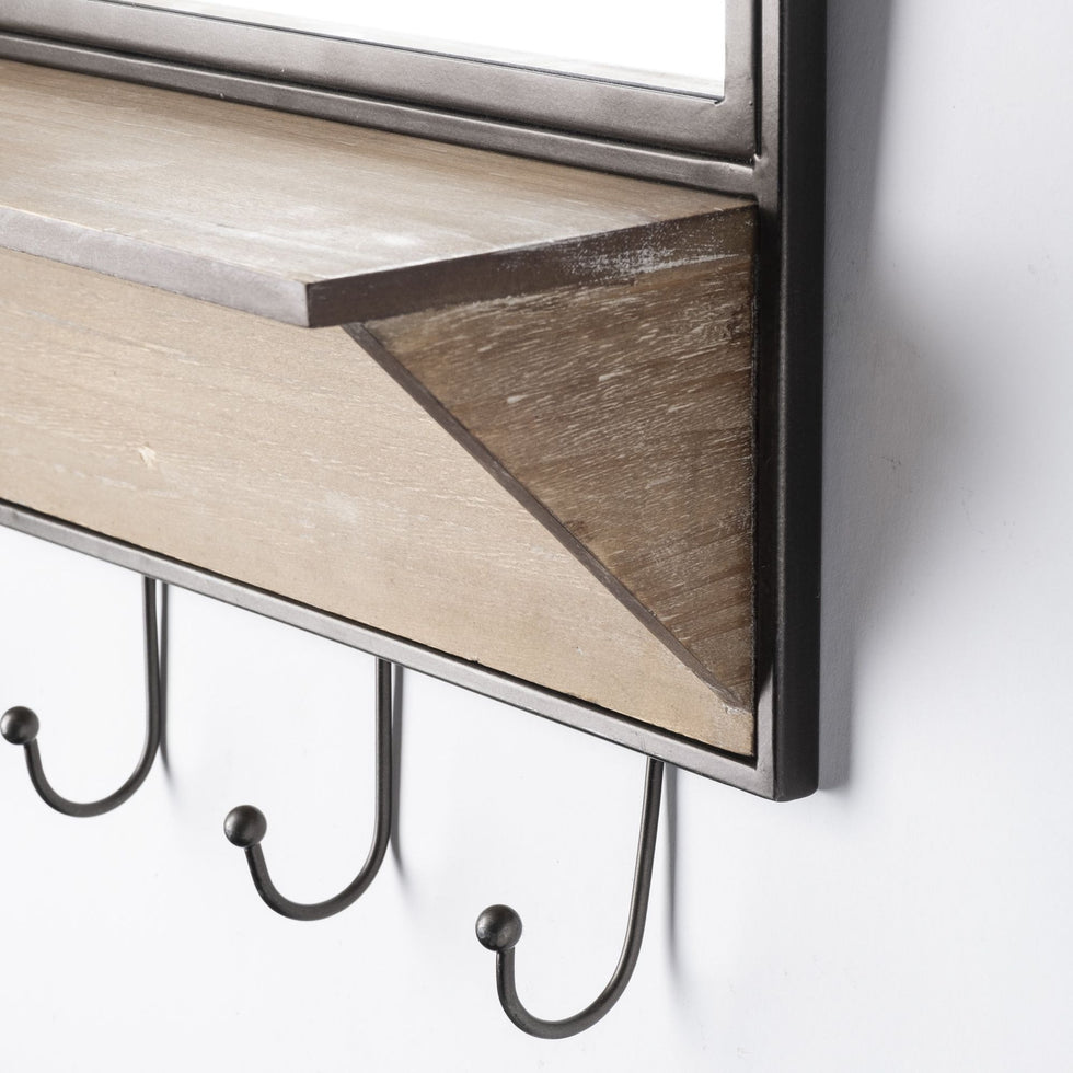 Mercana - Neville Arch Wood/Metal Frame Mirror