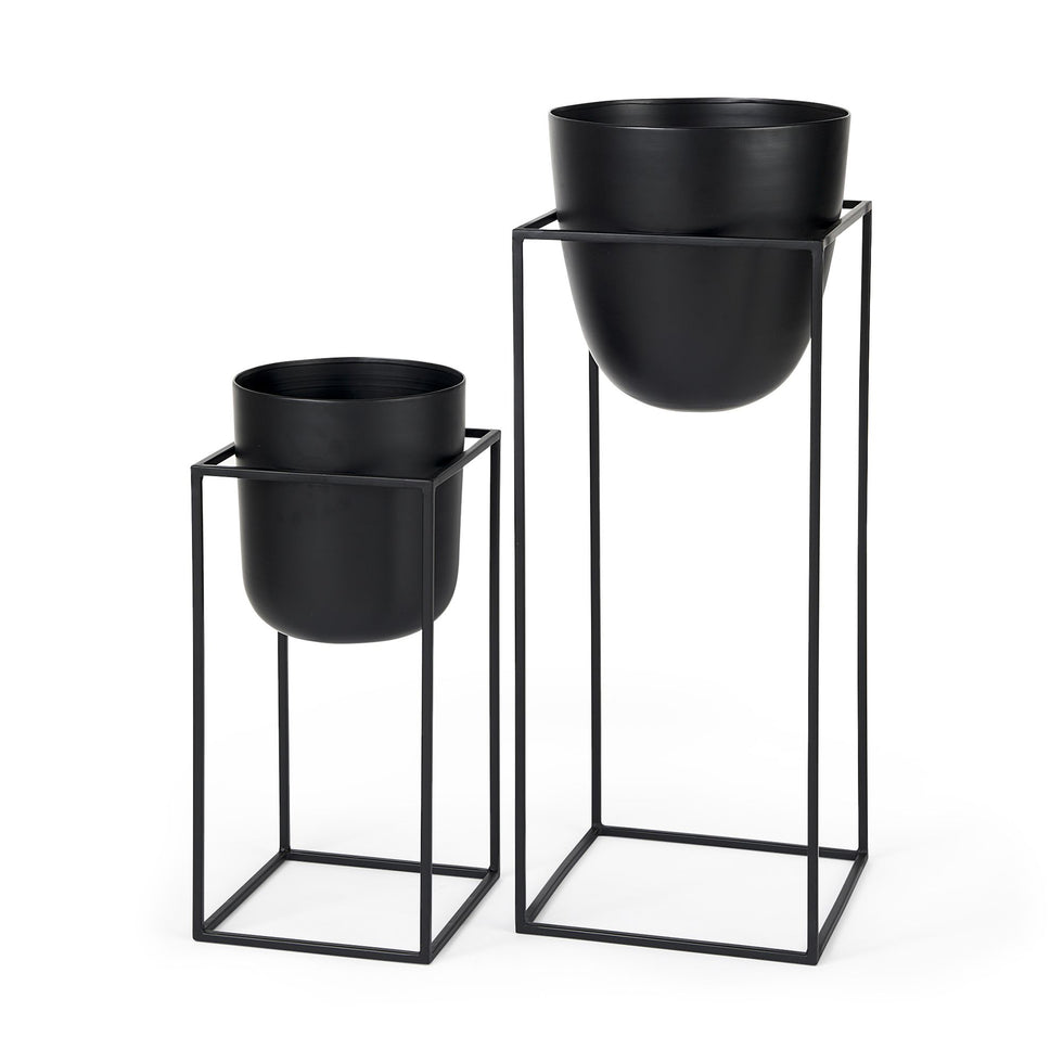 Mercana - Bumble Black Plant Stands (Set of 2)