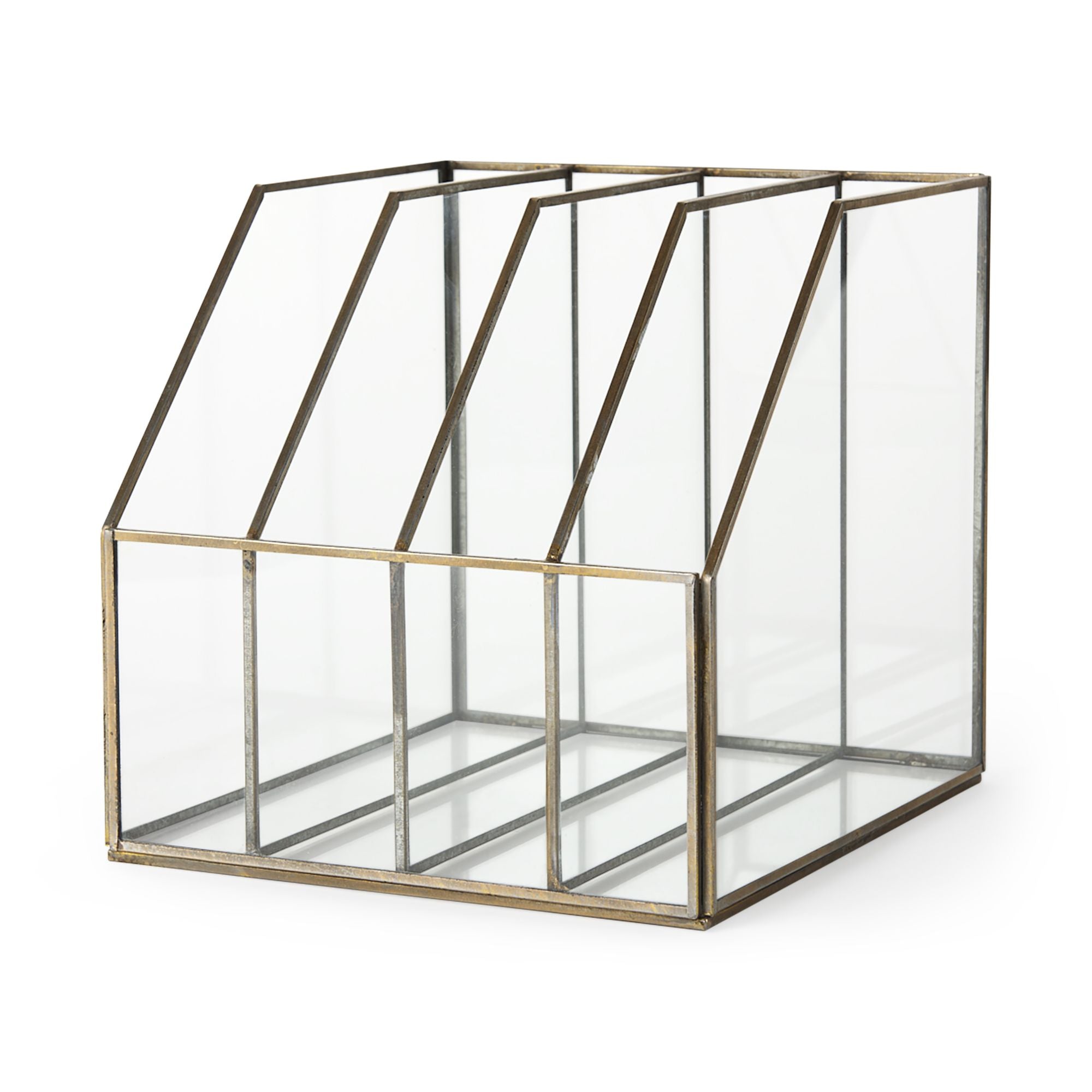Mercana - Fred Gold Metal and Glass File Folder