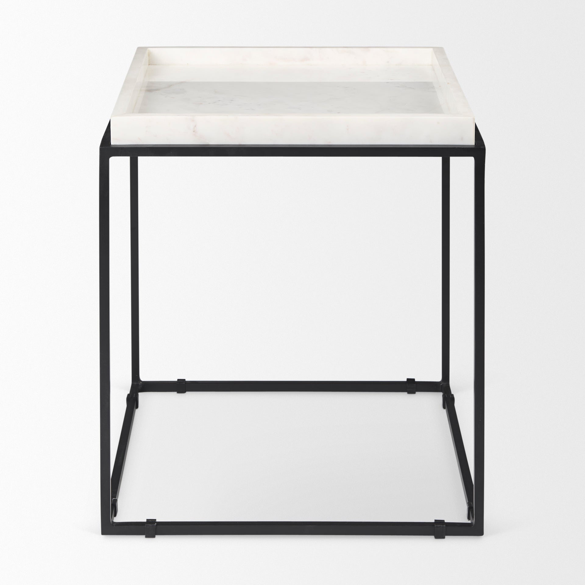 Mercana - Nathan End Table in Black, Metal