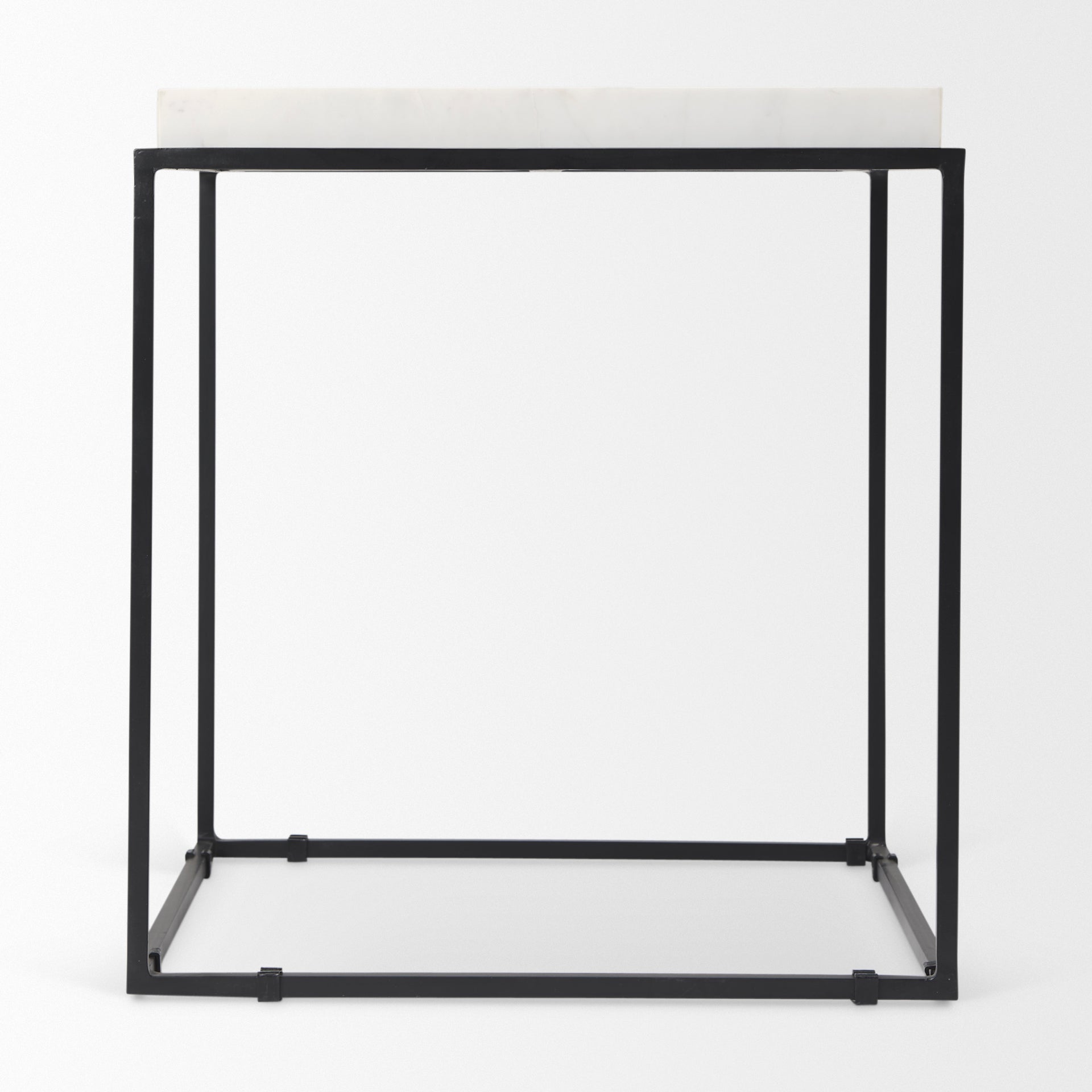 Mercana - Nathan End Table in Black, Metal