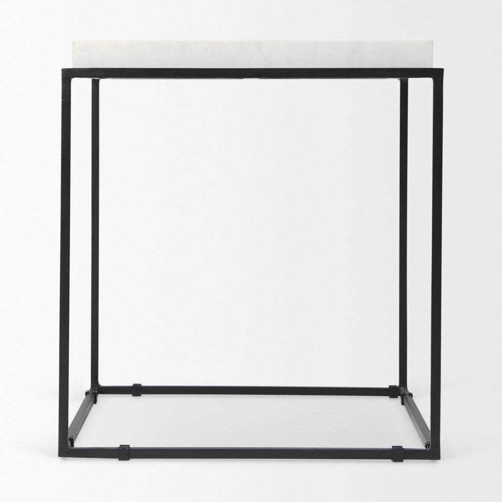 Mercana - Nathan End Table in Black, Metal
