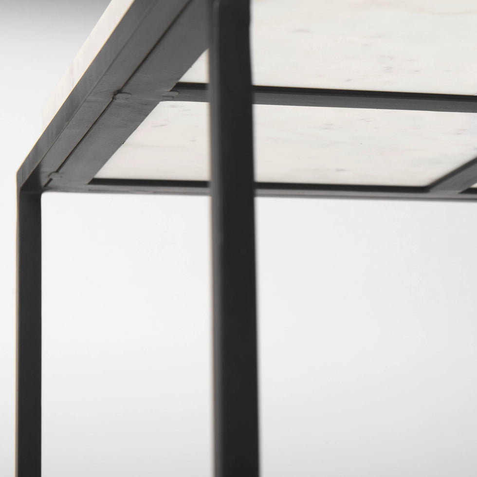 Mercana - Nathan End Table in Black, Metal