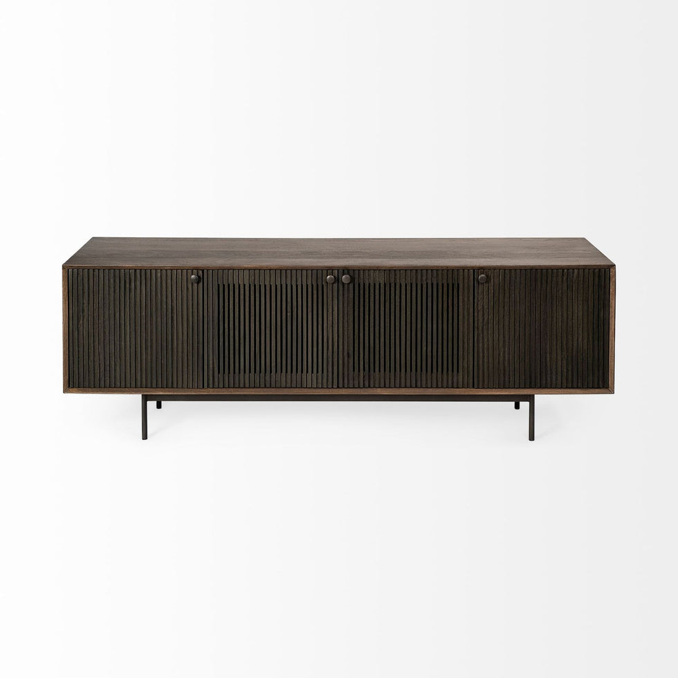Mercana - Grace Media Console in Brown, Wood