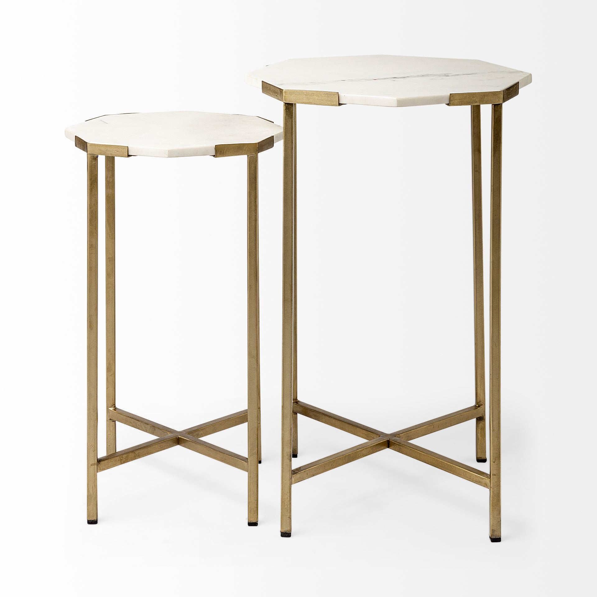 Mercana - Vincent End Table in Gold, Metal