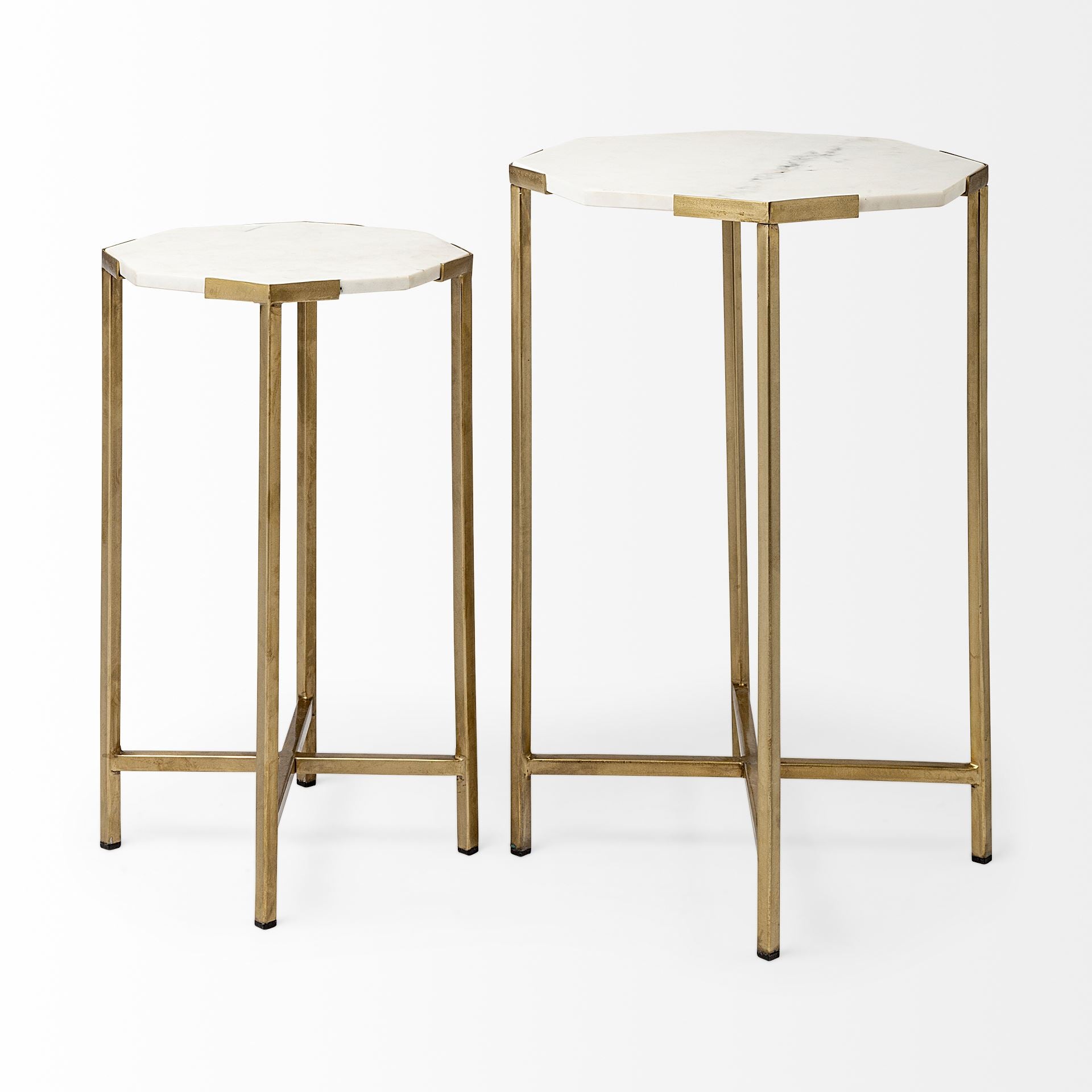 Mercana - Vincent End Table in Gold, Metal