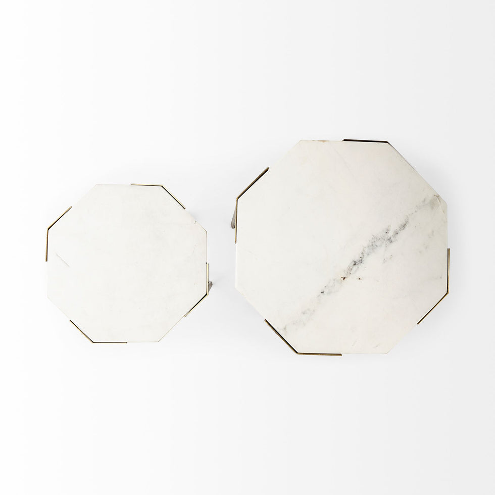 Mercana - Vincent End Table in Gold, Metal