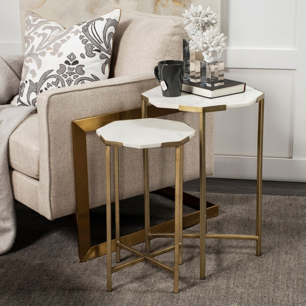 Mercana - Vincent End Table in Gold, Metal