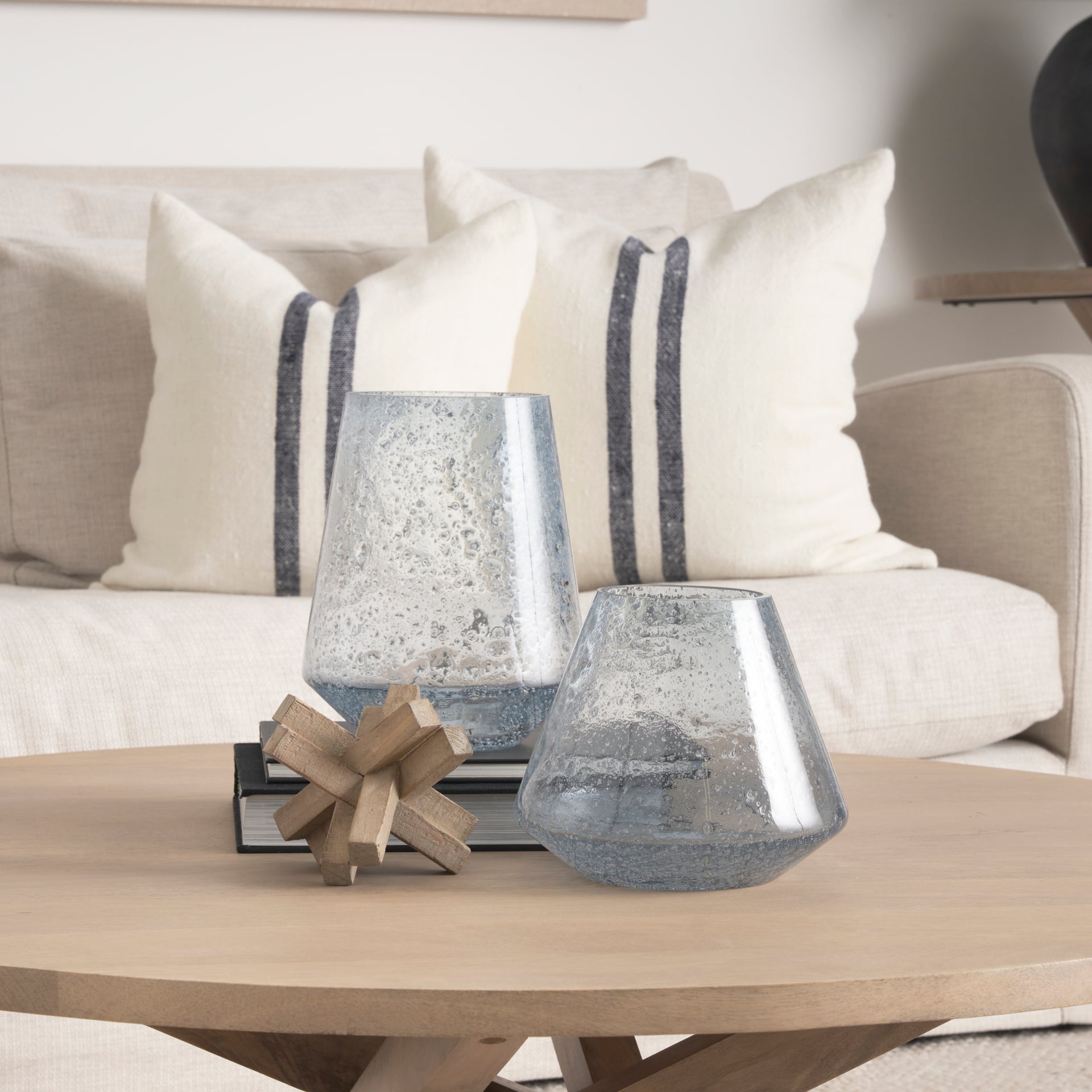 Mercana - Sandra Pillow in Beige, Fabric