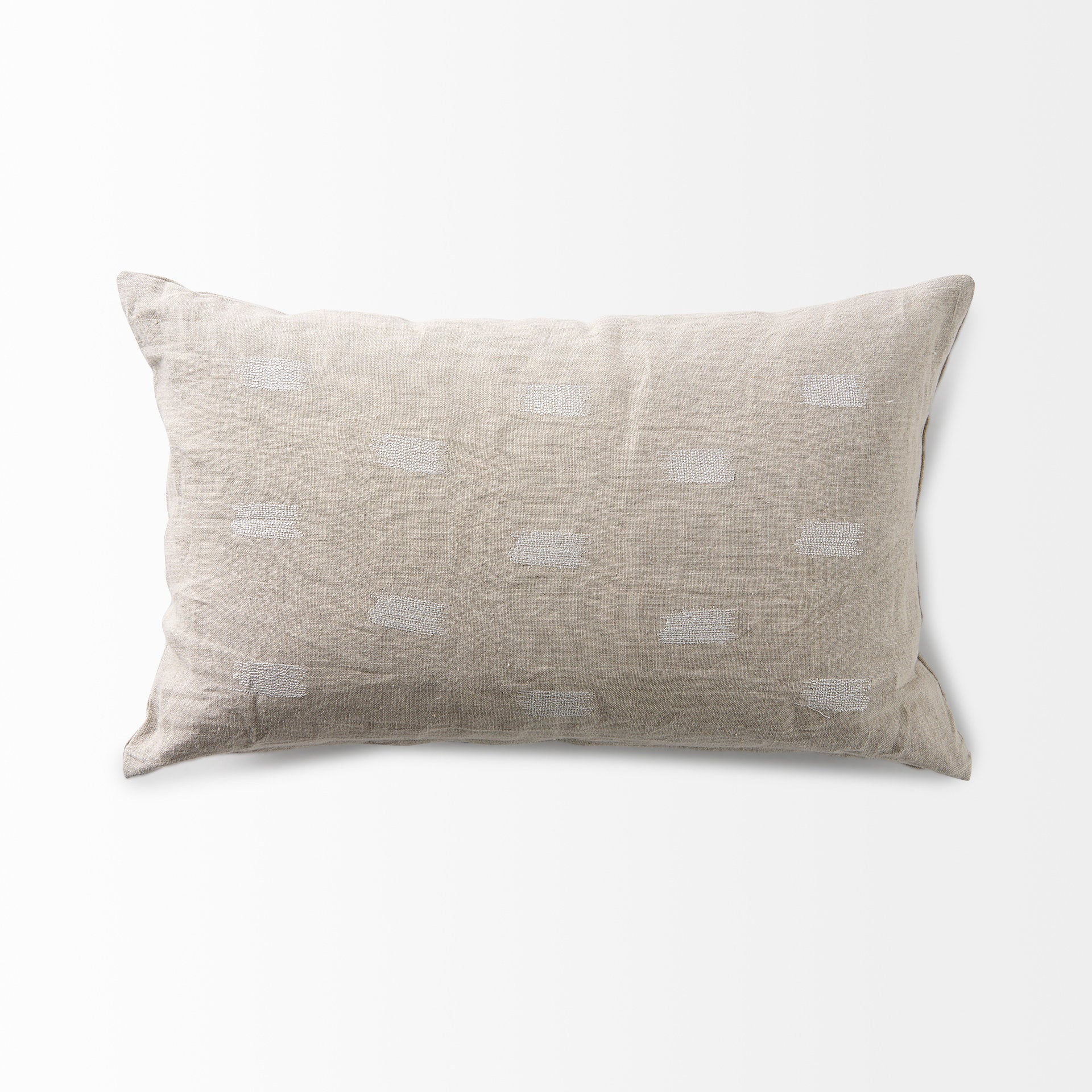 Mercana - Lacey Pillow in White, Fabric