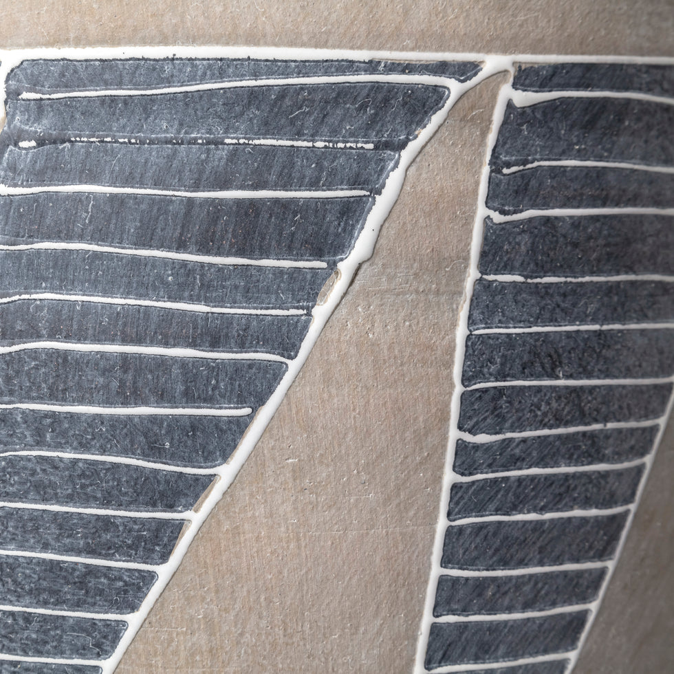 Mercana - Cove Vase in Brown/Gray/White, Ceramic