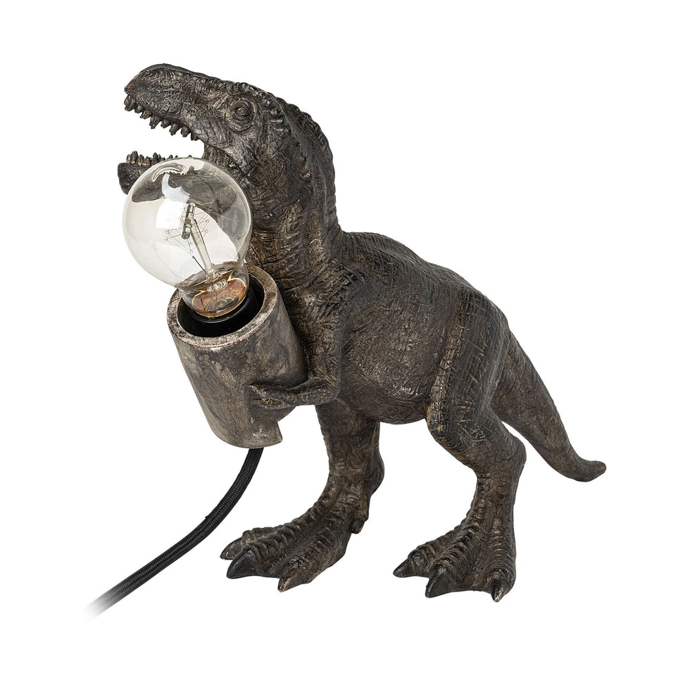 Mercana - Raptor (10.6"H) Dark Tone Resin Tyrannosaurus Rex Table Lamp