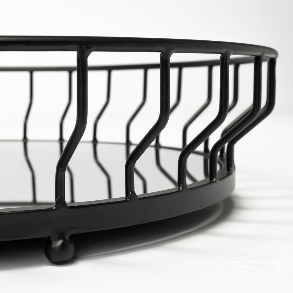 Mercana - Helena Tray in Black, Metal