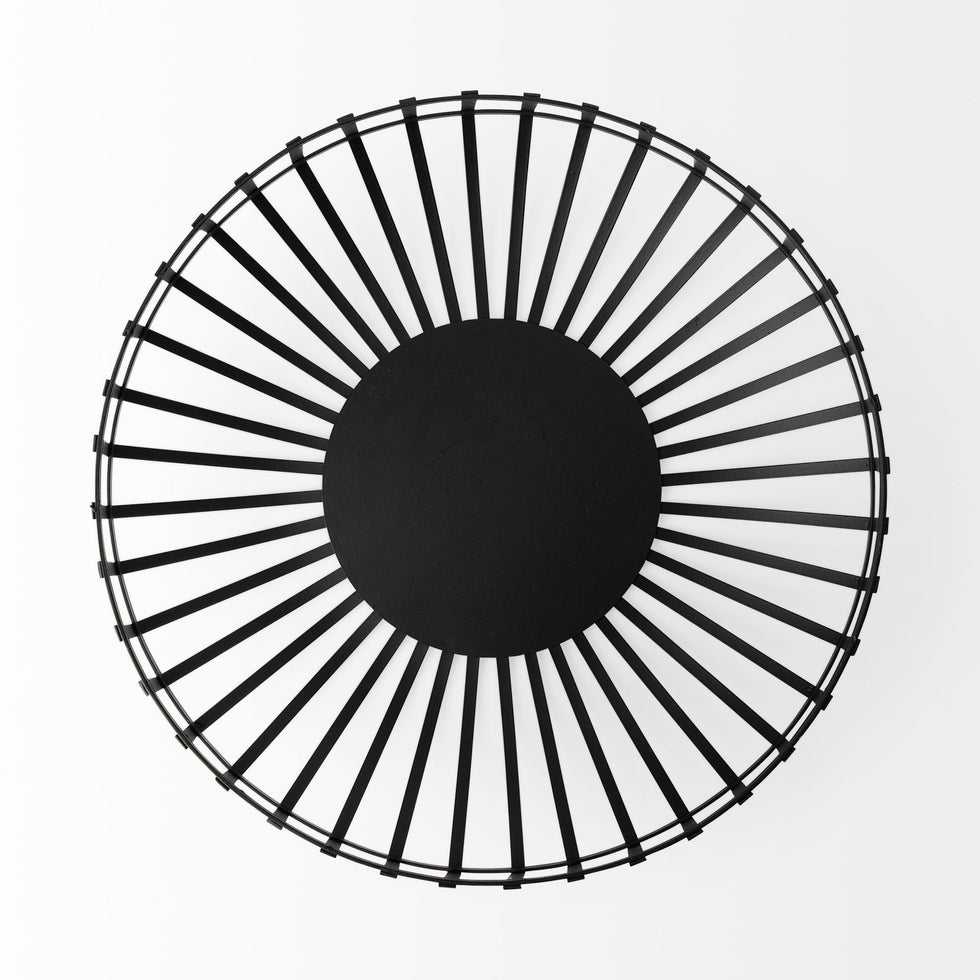 Mercana - Emilio Black Metal Slated Bowls (Set of 2)