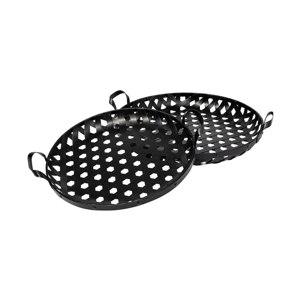 Mercana - Lito Tray in Black, Stainless Steel