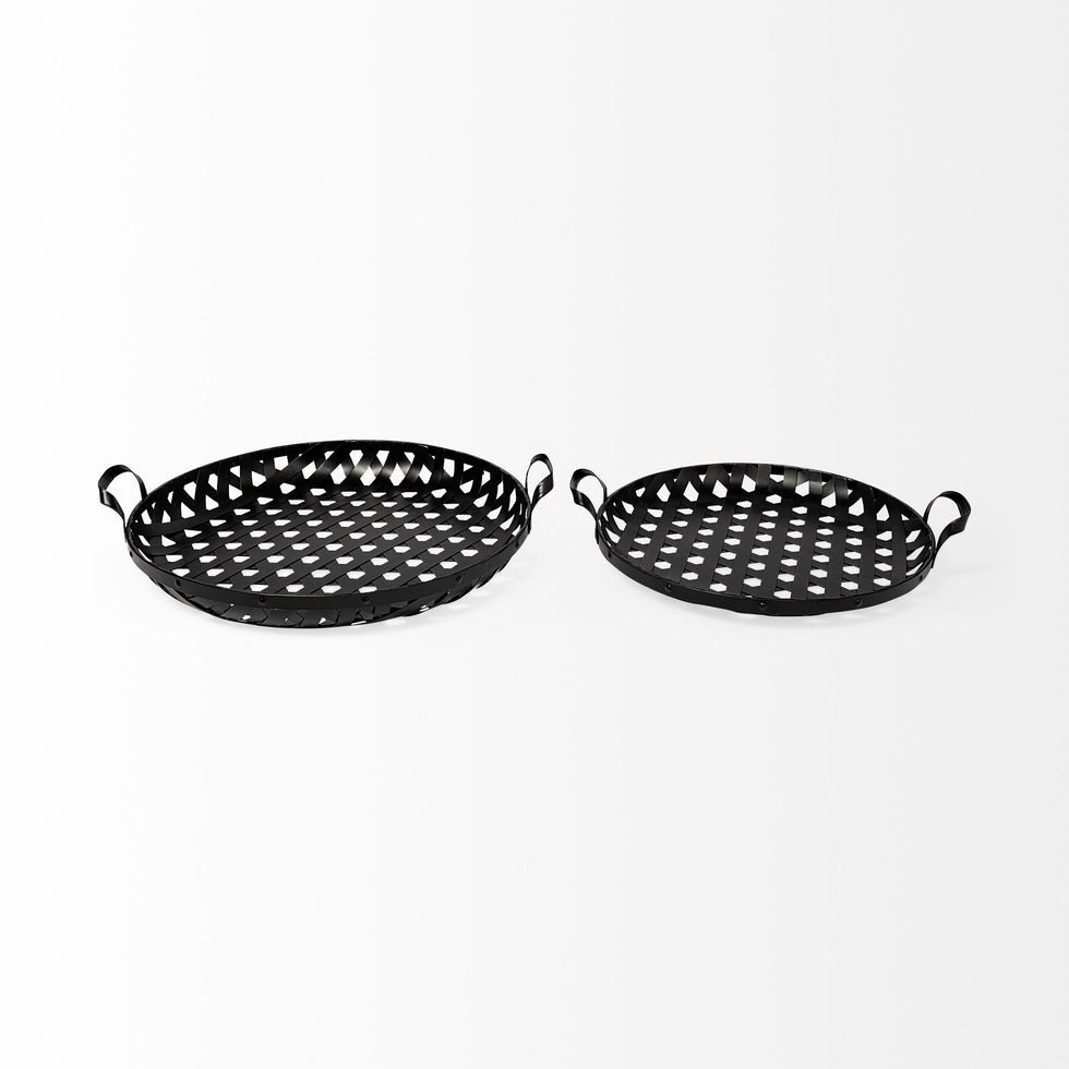 Mercana - Lito Tray in Black, Stainless Steel