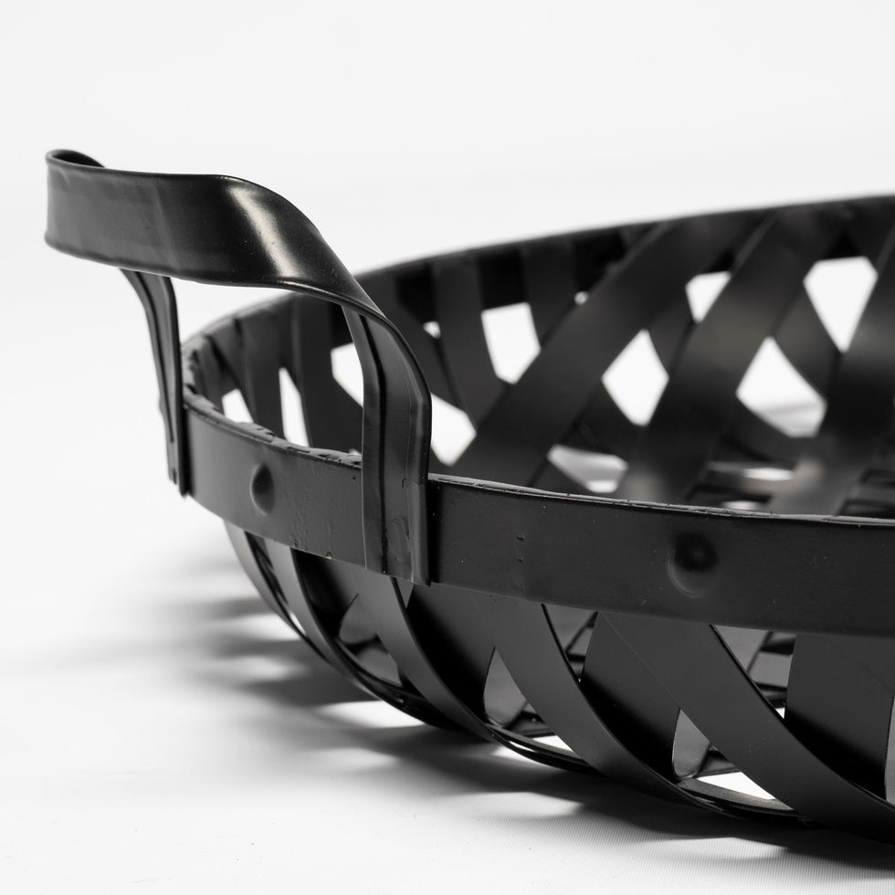 Mercana - Lito Tray in Black, Stainless Steel