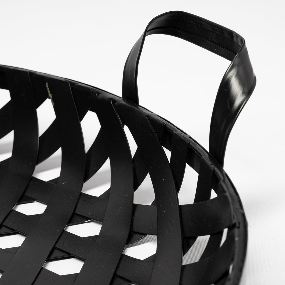 Mercana - Lito Tray in Black, Stainless Steel
