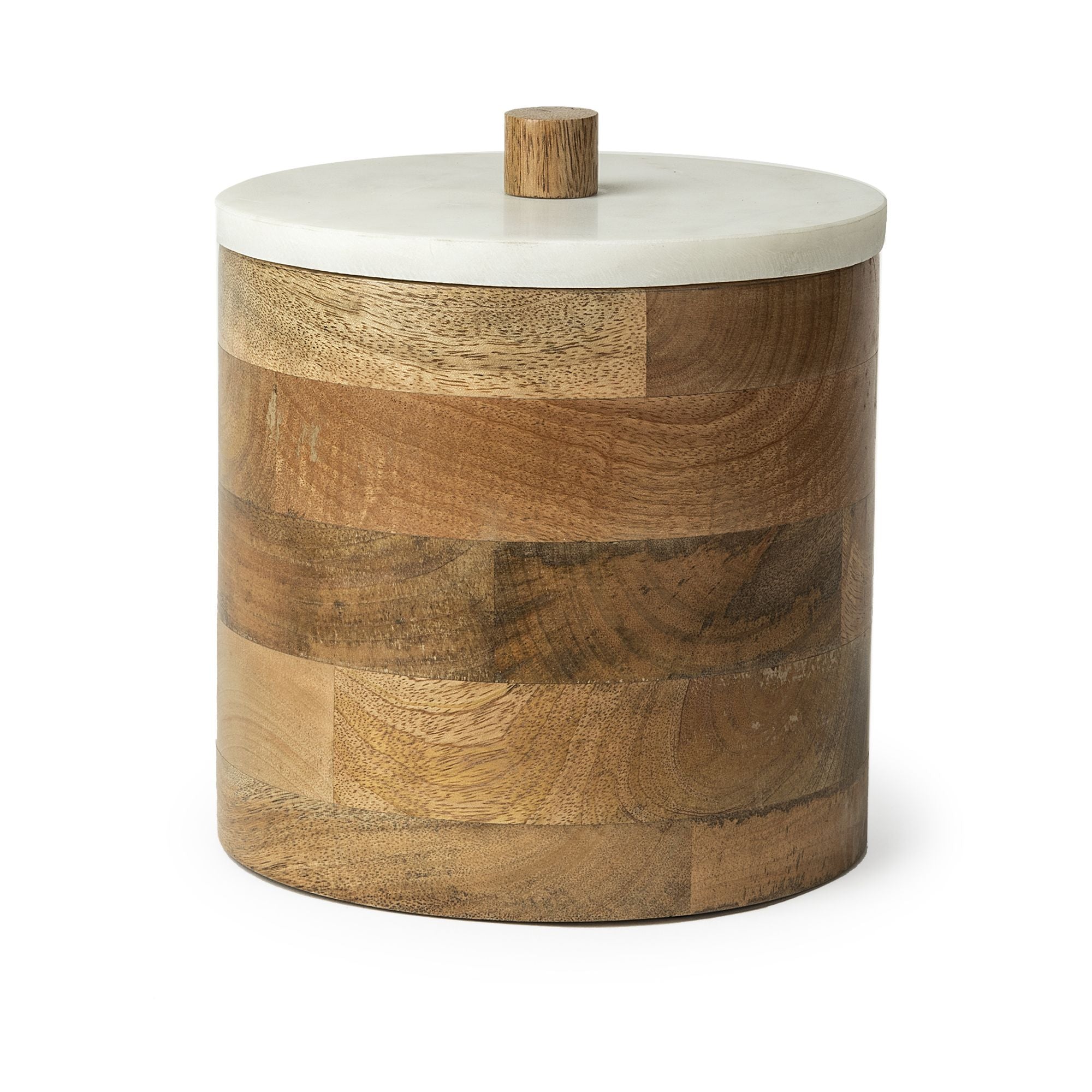 Mercana - Sandook Round Wooden Storage Jar