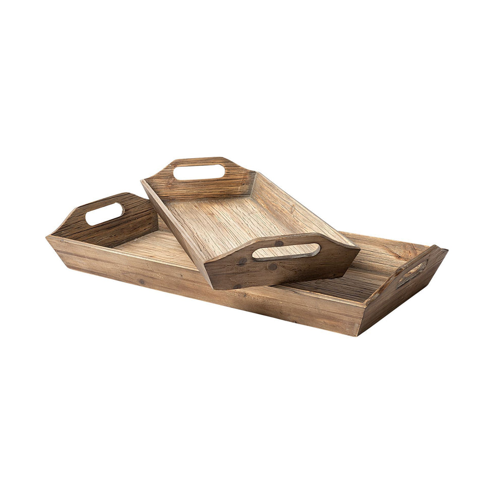 Mercana - Tawny Tray in Brown, Solid Wood