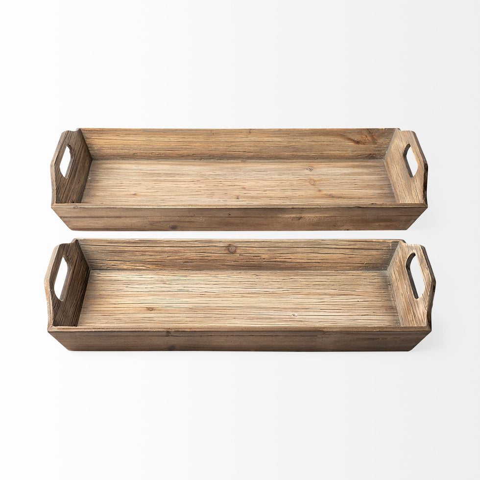 Mercana - Tawny Tray in Brown, Solid Wood