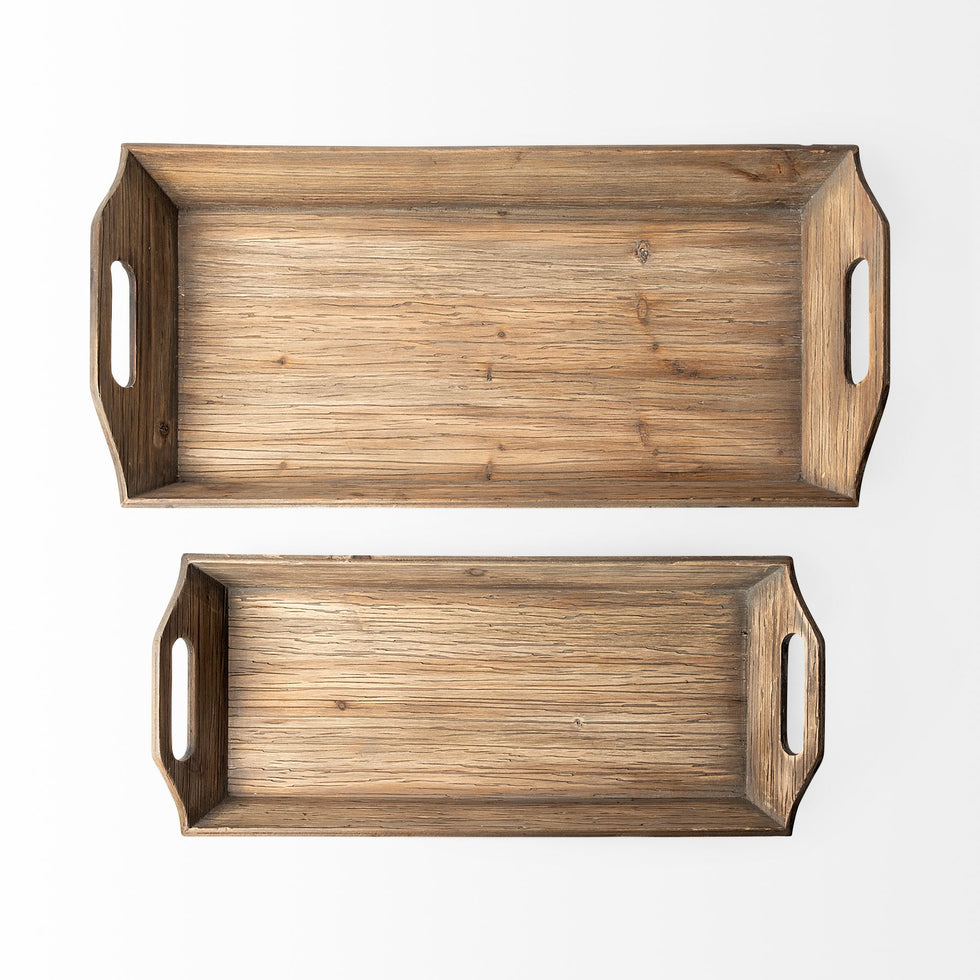 Mercana - Tawny Tray in Brown, Solid Wood