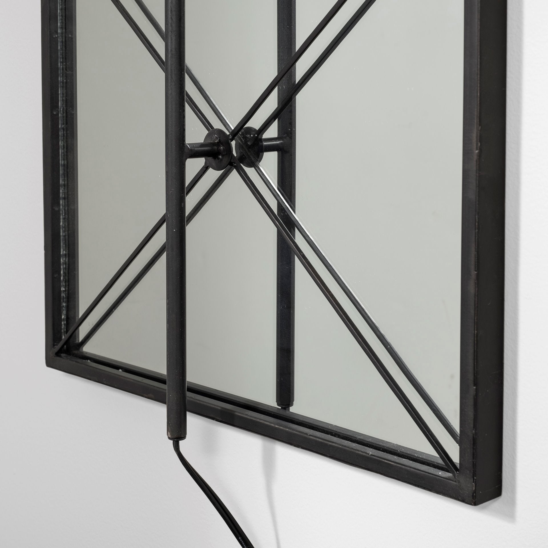 Mercana - Krissta Wall Sconce in Black, Fabric