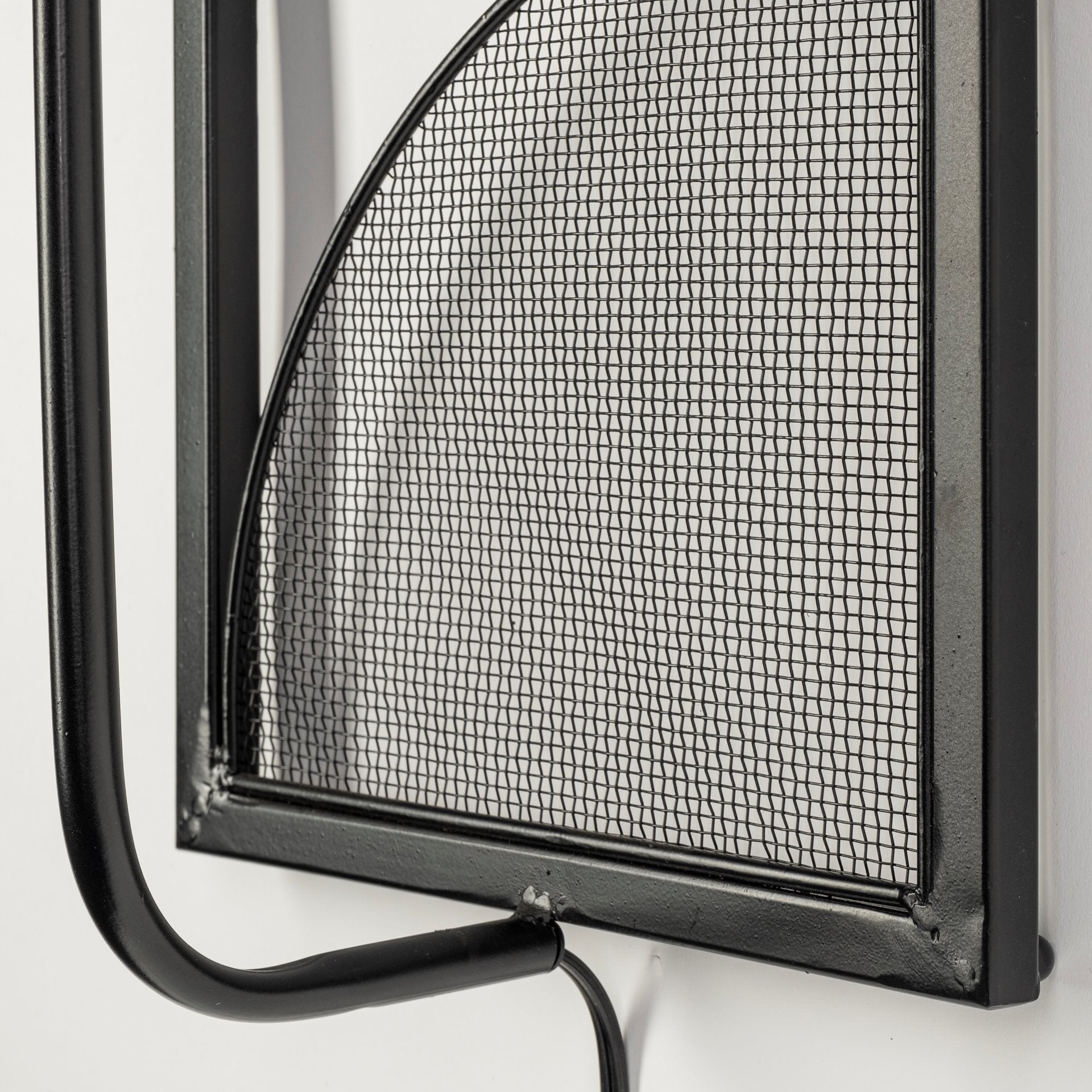 Mercana - Navin Wall Sconce in Black/White, Fabric
