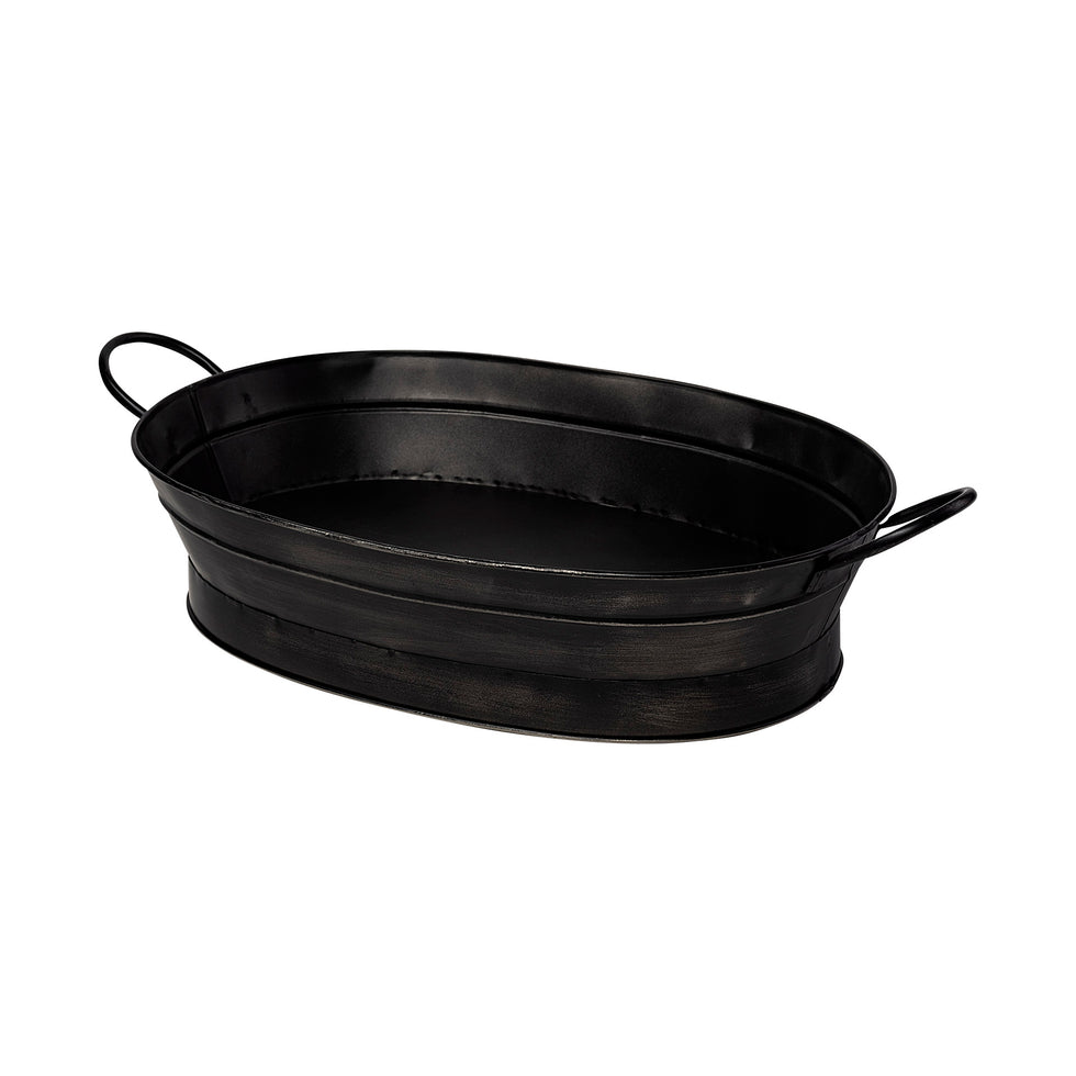 Mercana - Reno Basket in Black, Metal