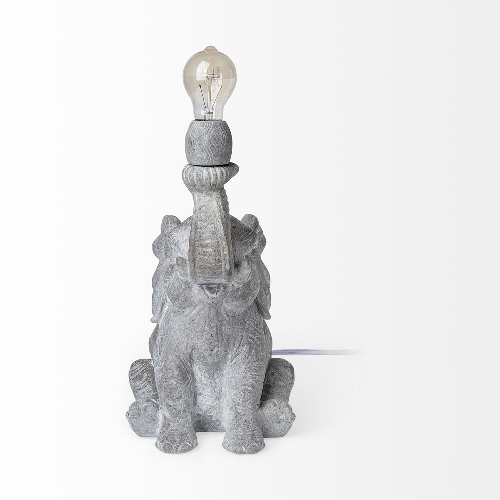 Mercana - Tantor Table Lamp in Gray, Resin
