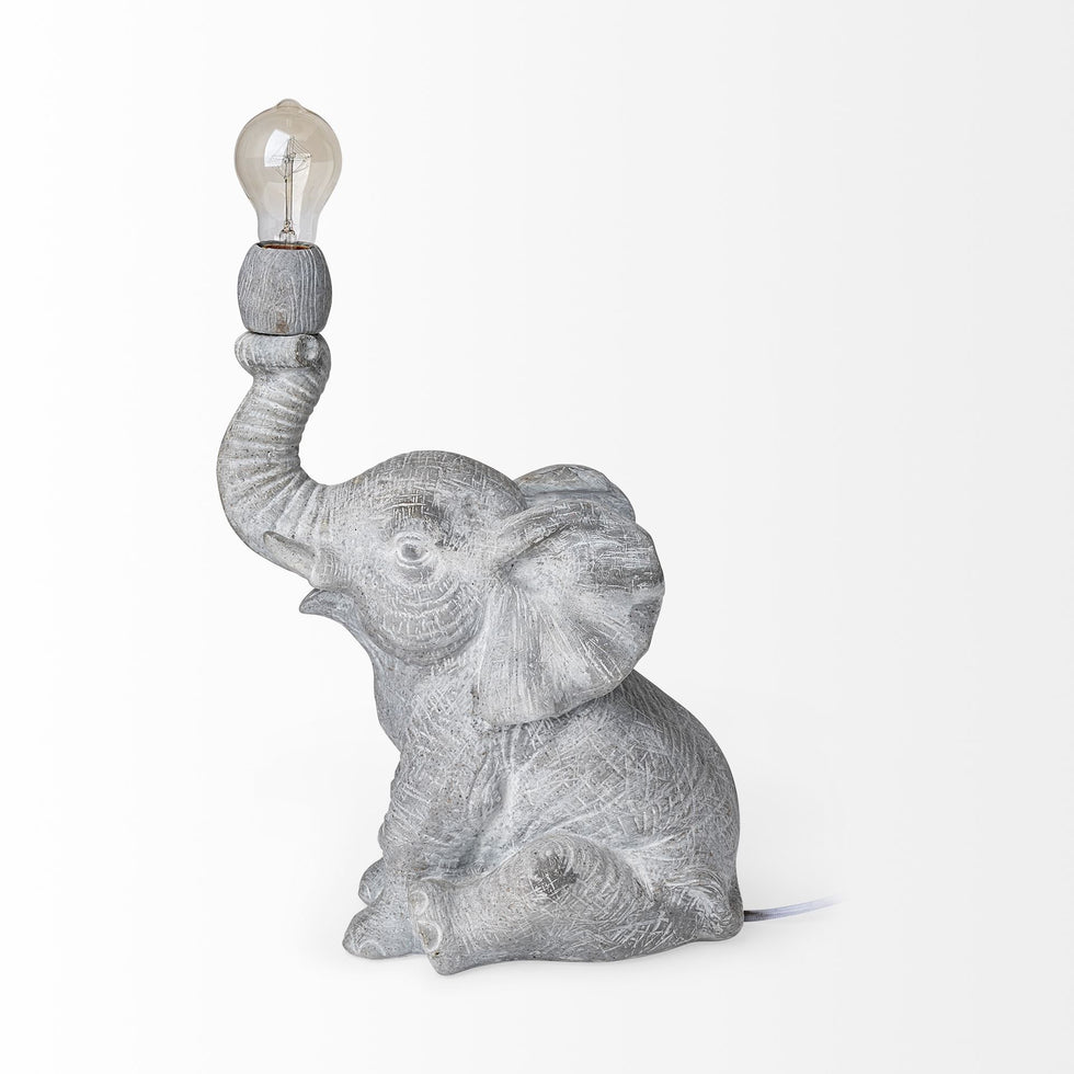 Mercana - Tantor Table Lamp in Gray, Resin