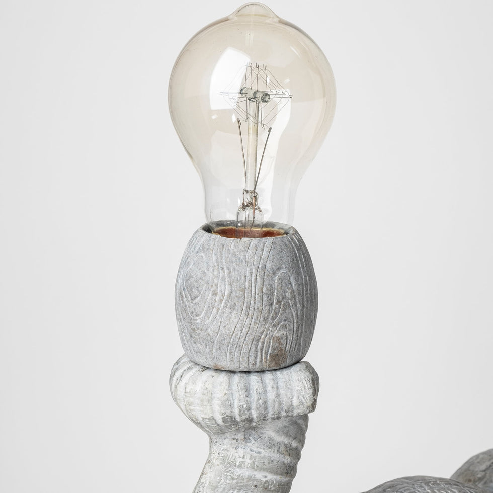 Mercana - Tantor Table Lamp in Gray, Resin