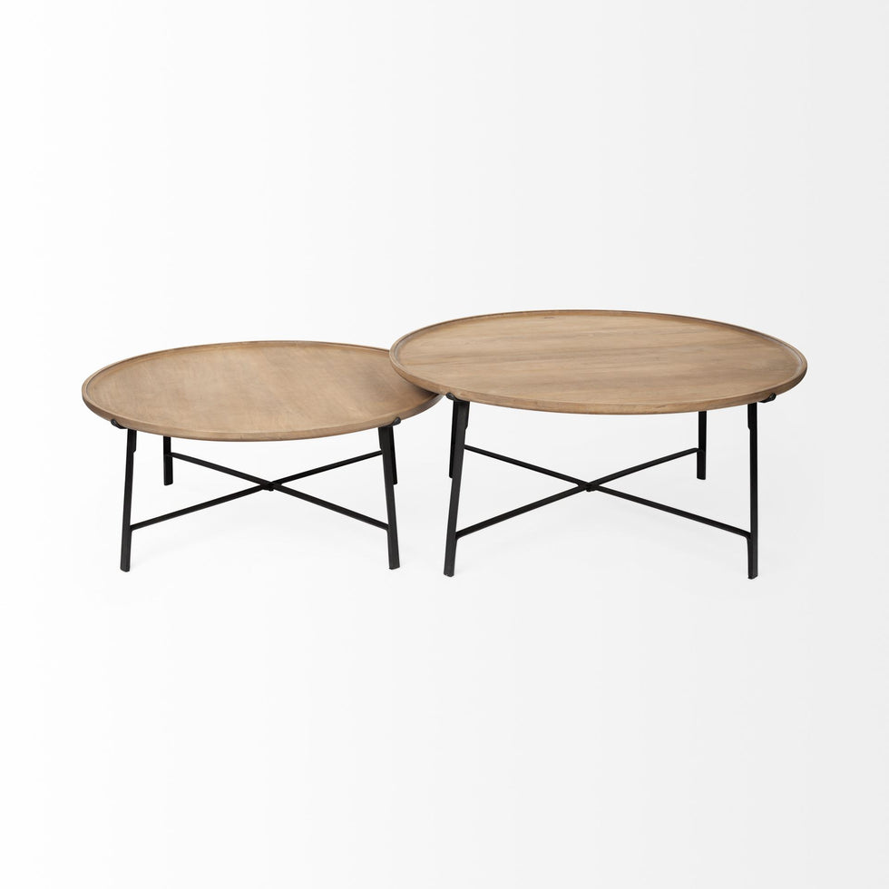 Mercana - Helios Coffee Table in Brown, Solid Wood