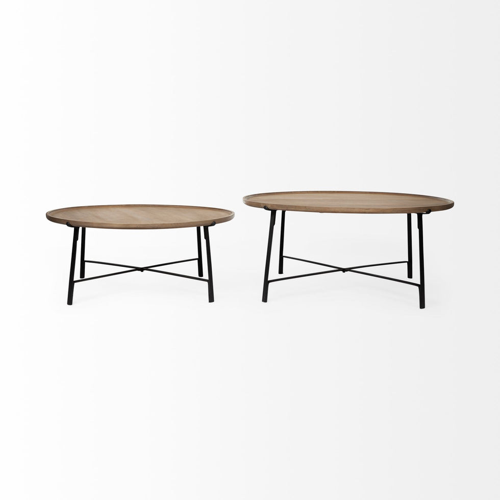 Mercana - Helios Coffee Table in Brown, Solid Wood