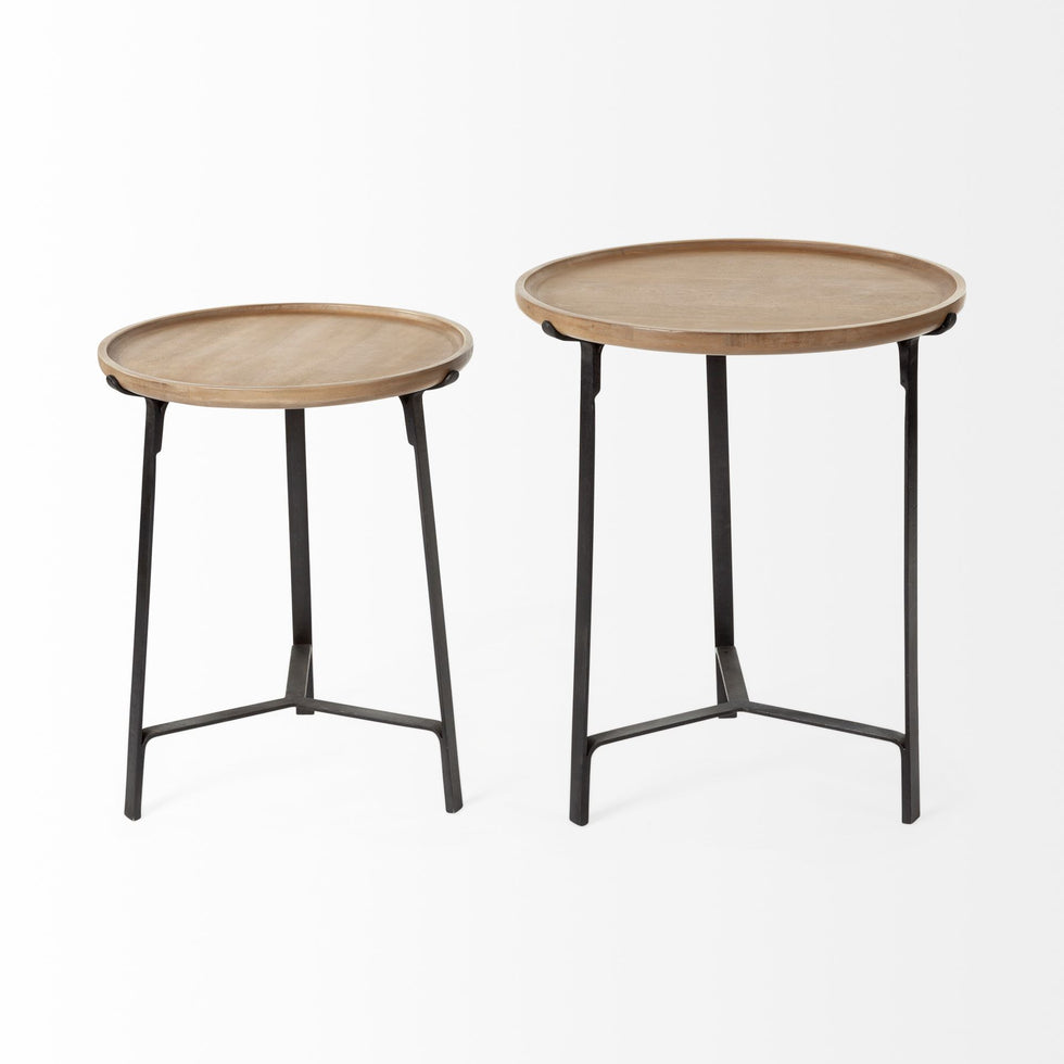 Mercana - Helios End Table in Brown, Metal