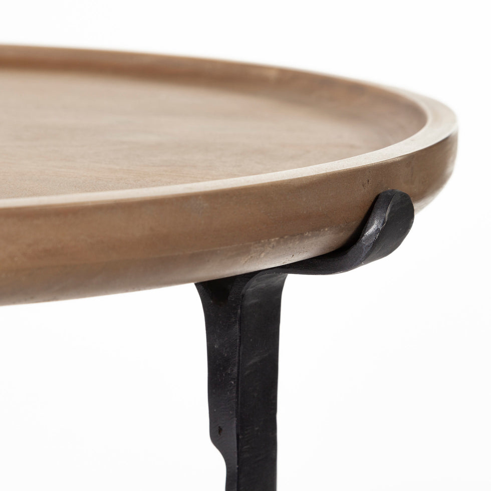 Mercana - Helios End Table in Brown, Metal