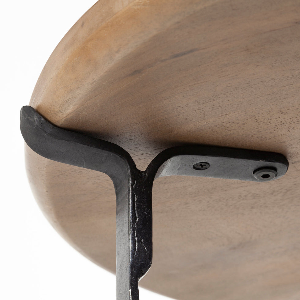 Mercana - Helios End Table in Brown, Metal