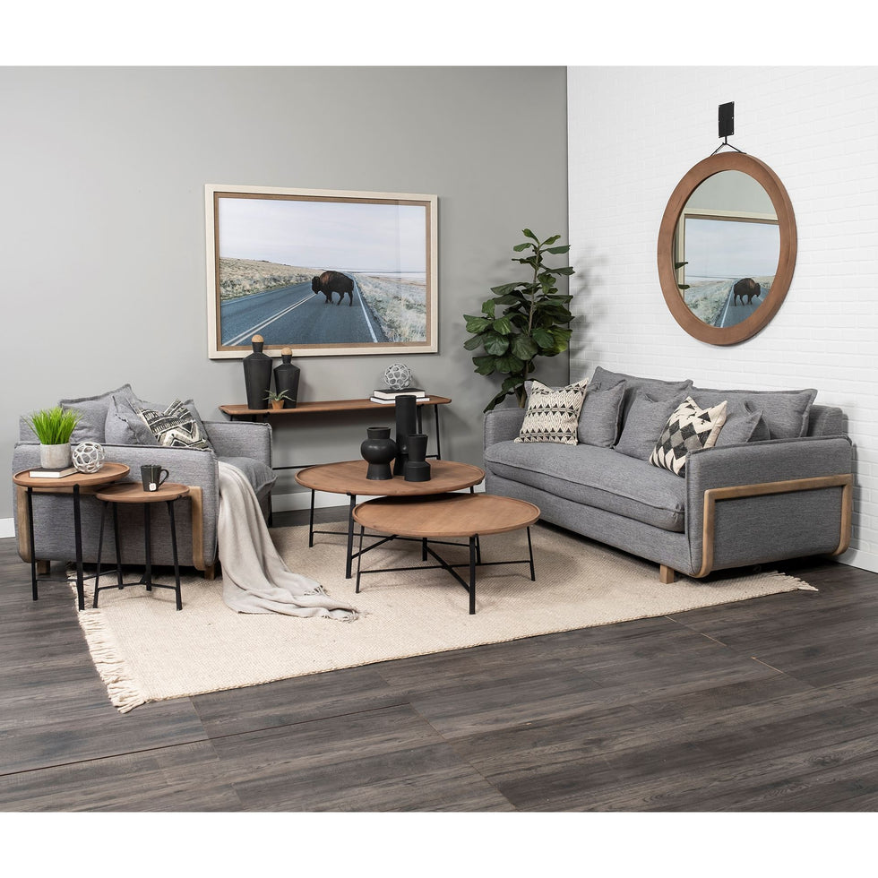 Mercana - Helios End Table in Brown, Metal
