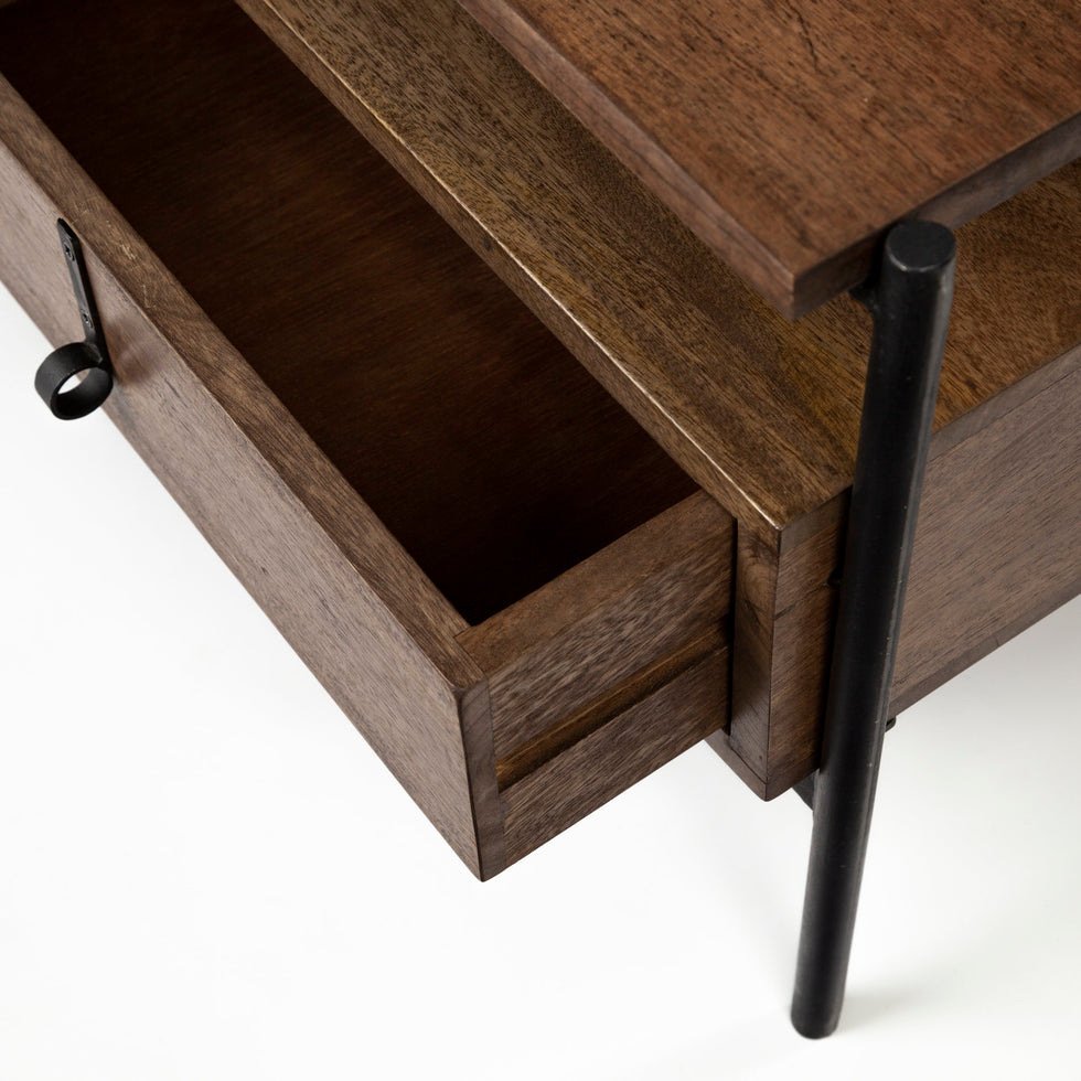 Mercana - Glenn Coffee Table in Brown, Solid Wood