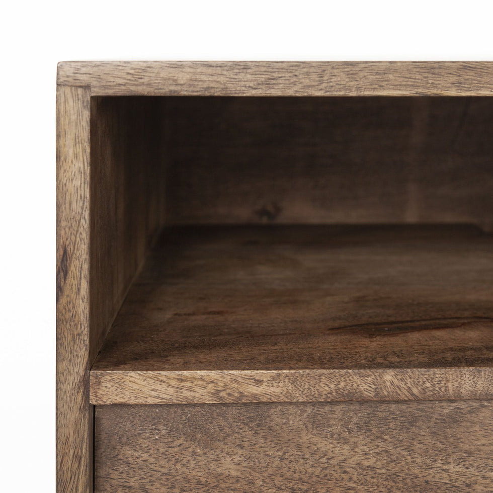 Mercana - Glenn Media Console in Dark Brown, Wood/Iron
