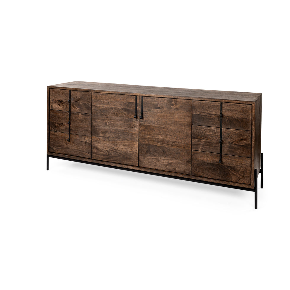 Mercana - Glenn Sideboard in Brown, Solid Wood