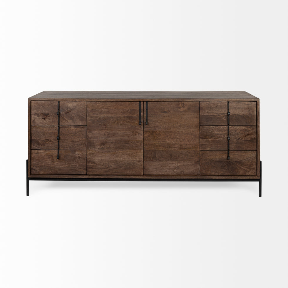 Mercana - Glenn Sideboard in Brown, Solid Wood