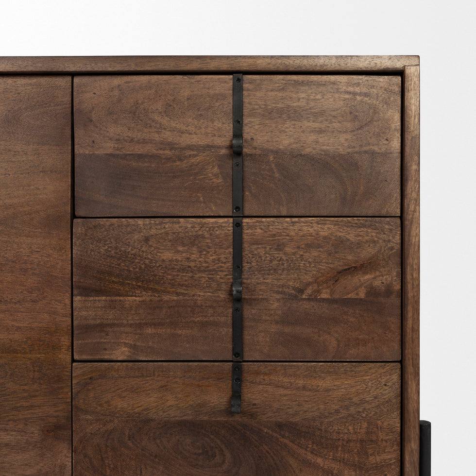 Mercana - Glenn Sideboard in Brown, Solid Wood