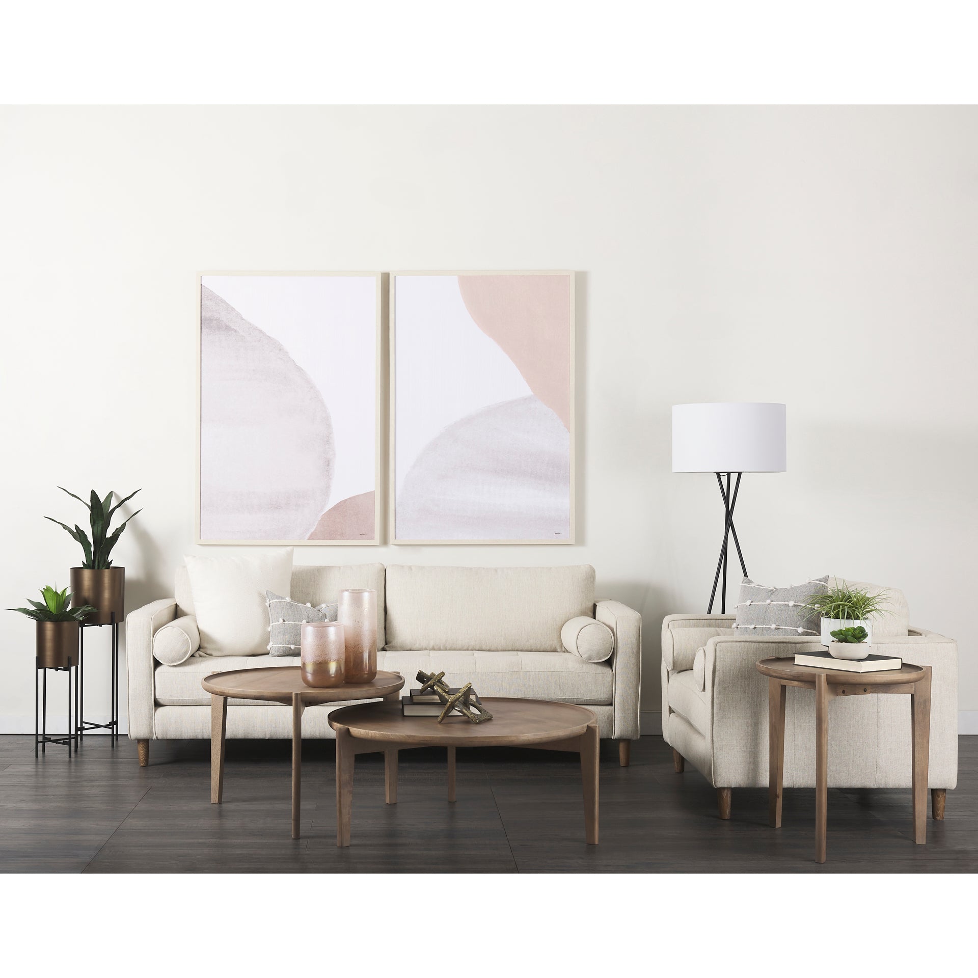 Mercana - Cleaver Accent Table in Brown, Solid Wood