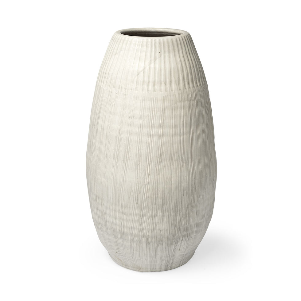 Mercana - Reyan Ceramic Striped Vase